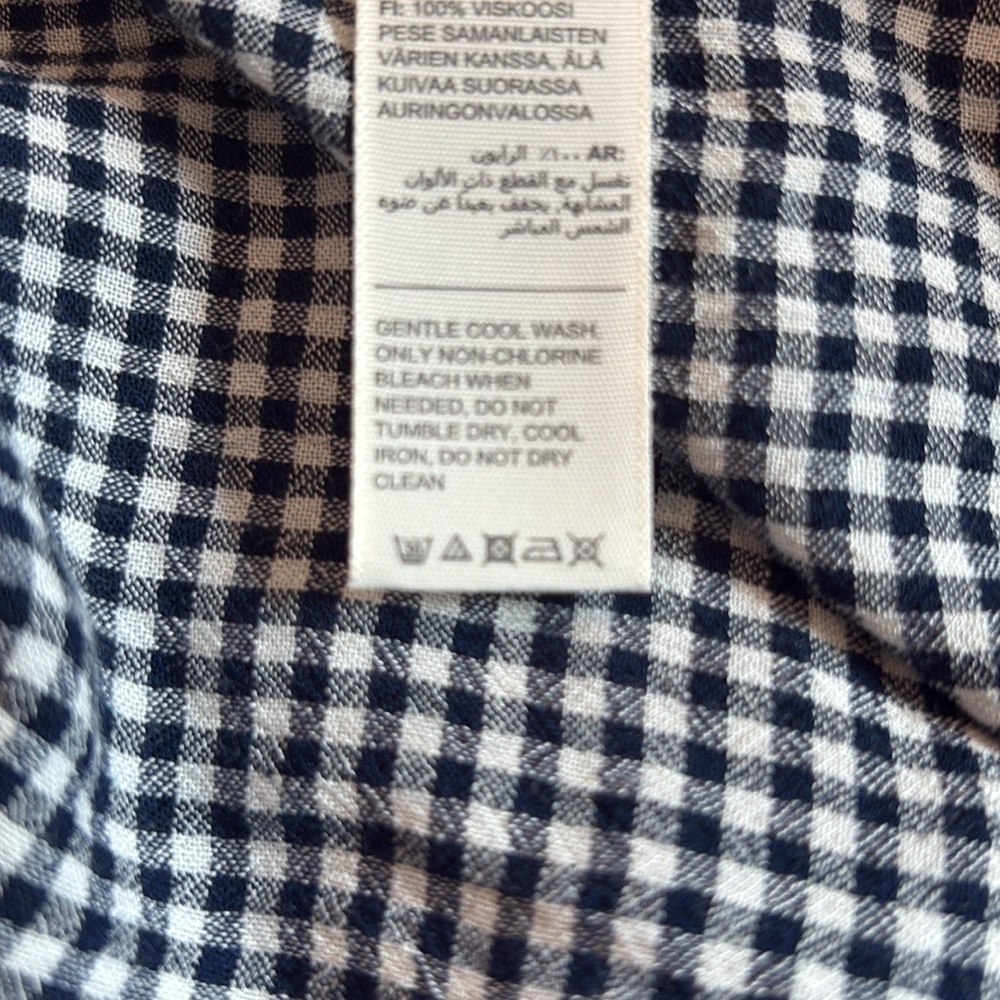 NWT Fat Face GinghamTie Front Maxi Skirt. Size 14 - Picture 8 of 8